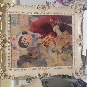 JOHN STREVENS VINTAGE 1950S  LADY with a GIRL.